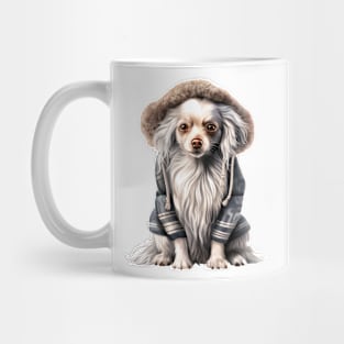 Winter Chinese Crested Dog Mug